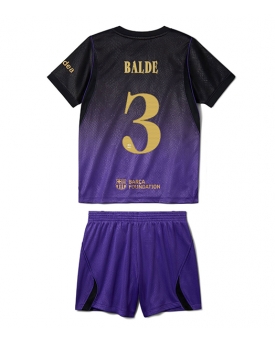 Barcelona Alejandro Balde #3 Maglia Gara Trasferta Repliche 2026-27 Bambino Maniche Corte